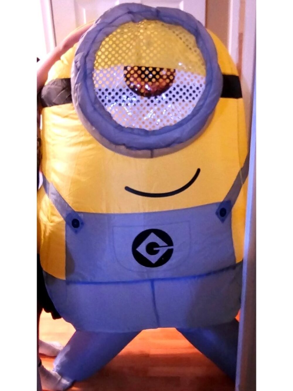 Disguise Yellow and Gray Minion Inflatable Costume